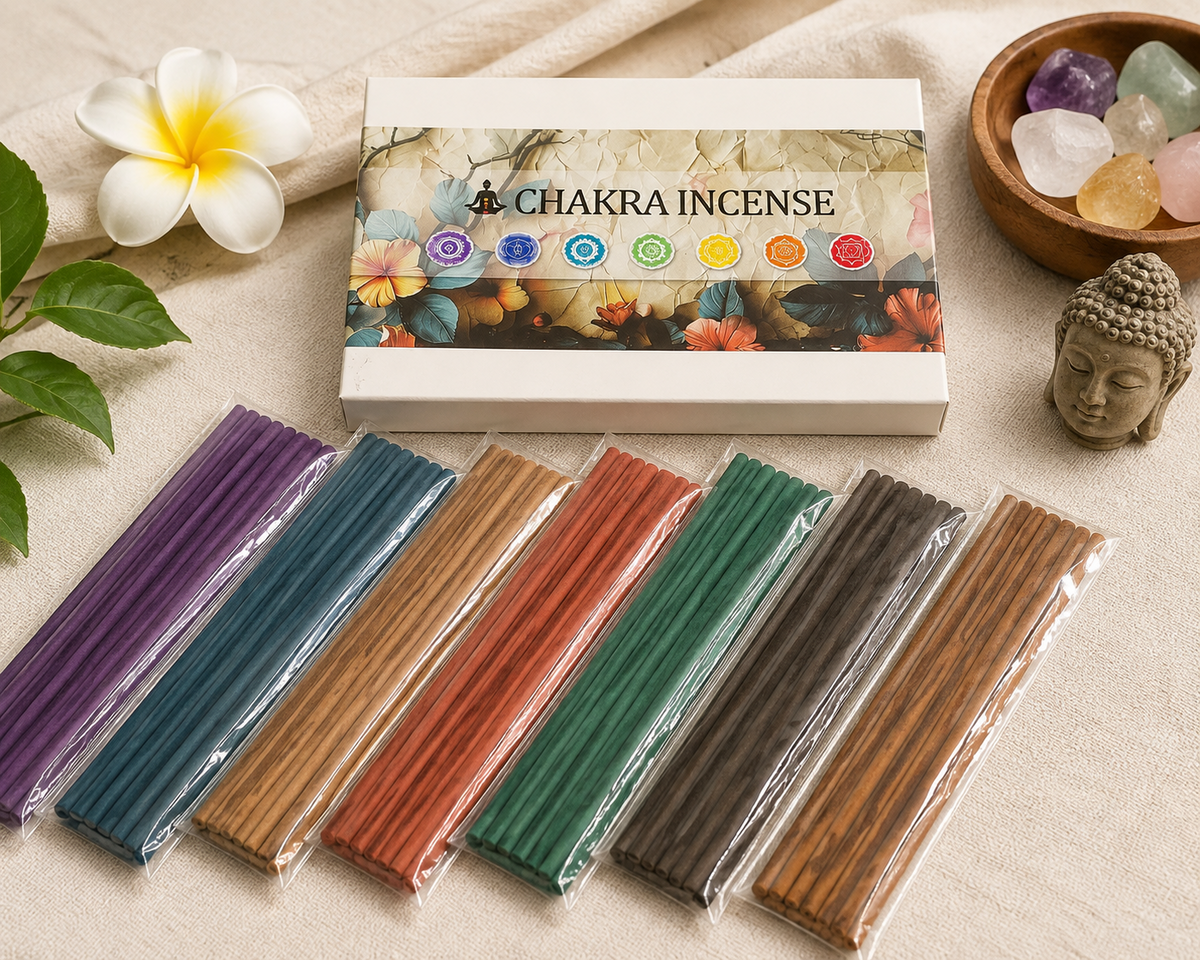 Chakra Räucherstäbchen Set – 7 Farben für deine Duftmomente