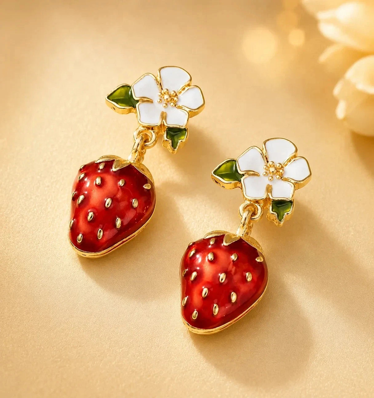 Elegante Ohrringe – 18 Karat vergoldet 13mm