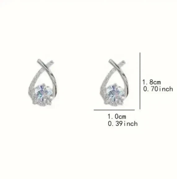 Elegante Ohrringe – Versilbert