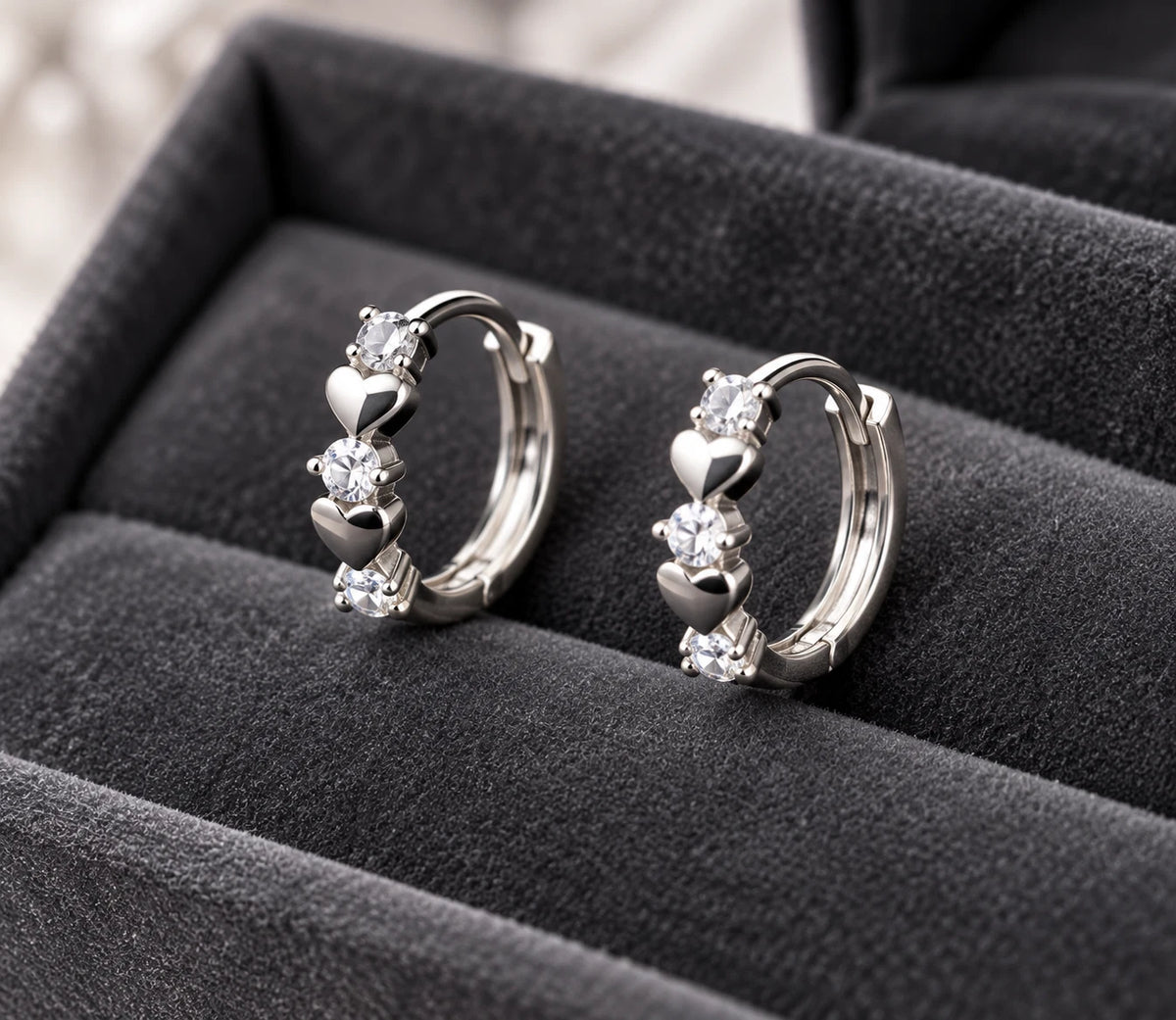 Elegante Ohrringe – Versilbert