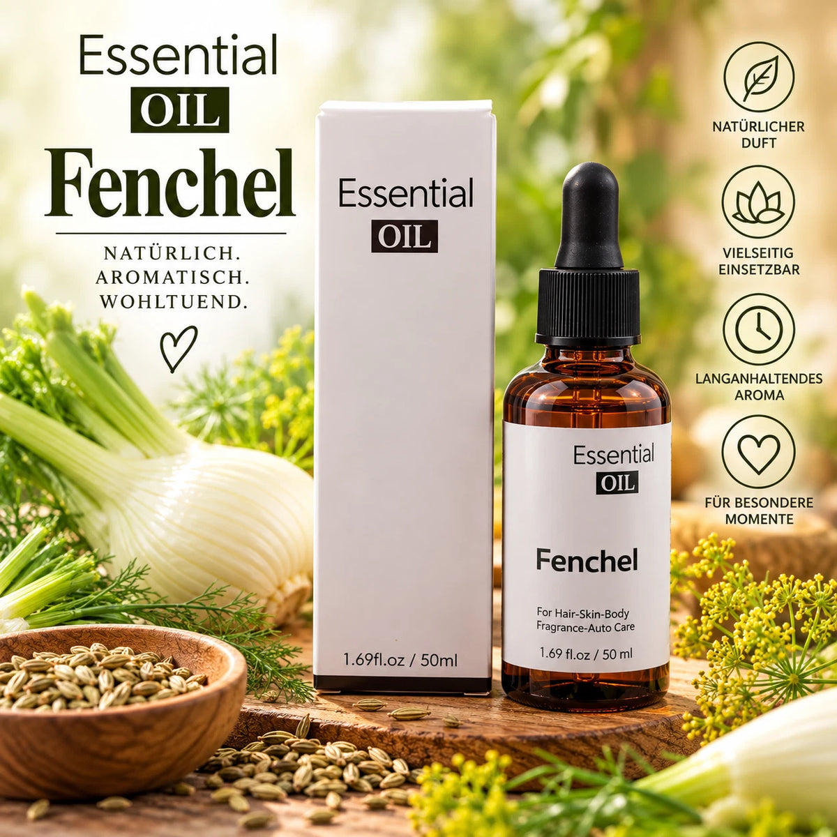 Fenchel Duftöl 50 ml – Aromatischer Duft für besondere Wohlfühlmomente