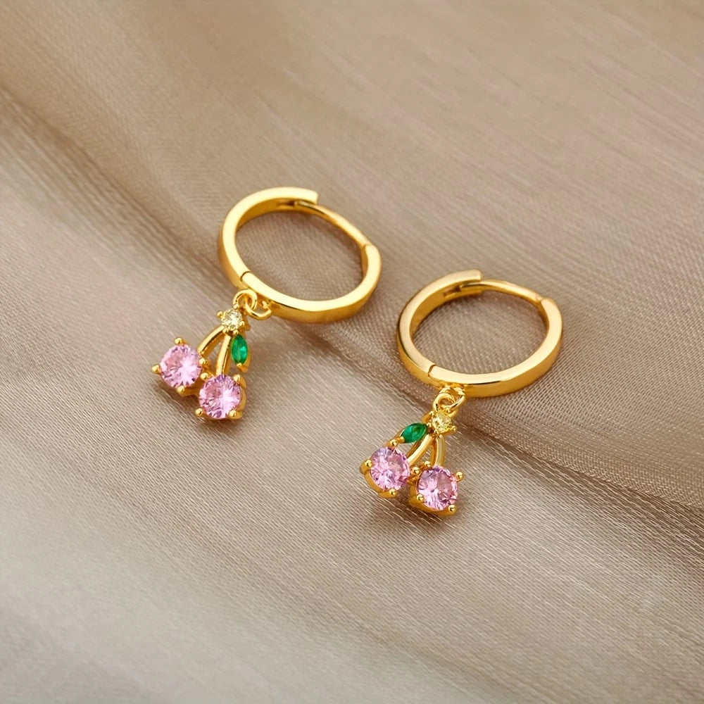 Elegante Ohrringe – 18 Karat vergoldet - Creolen