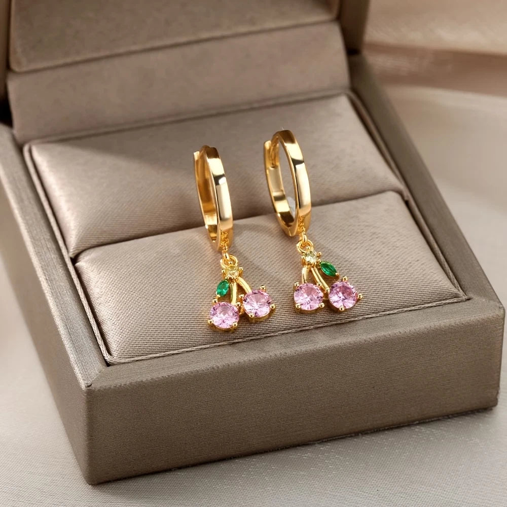 Elegante Ohrringe – 18 Karat vergoldet - Creolen
