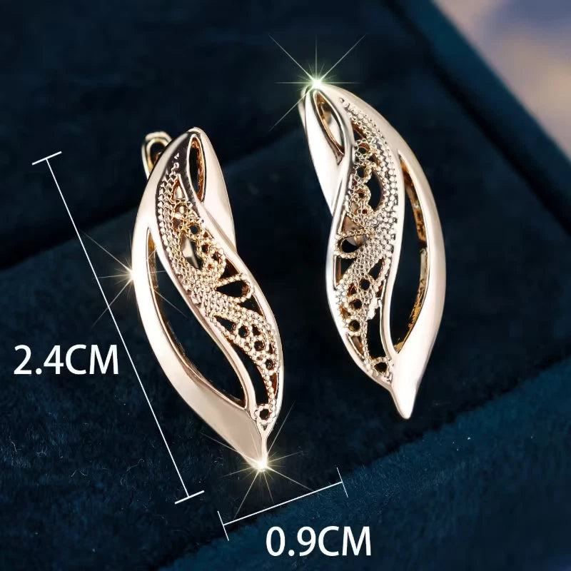 Elegante Ohrringe – 18 Karat vergoldet Creolen