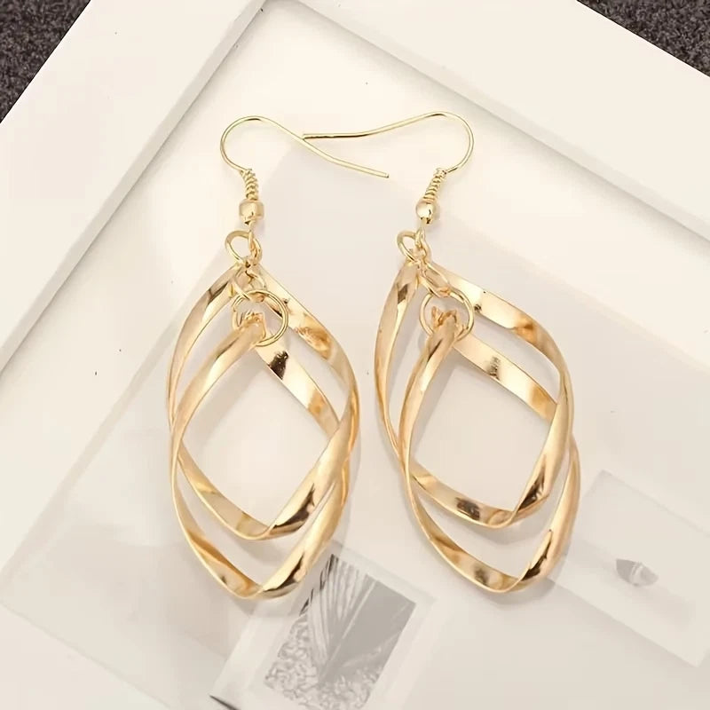 Elegante Ohrringe – 18 Karat vergoldet - Stecker