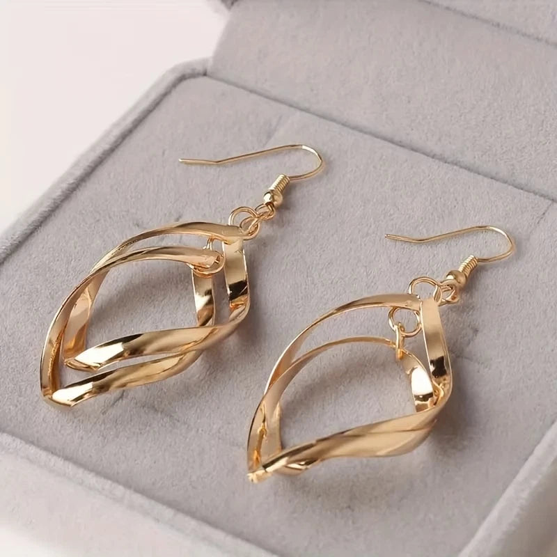 Elegante Ohrringe – 18 Karat vergoldet - Stecker