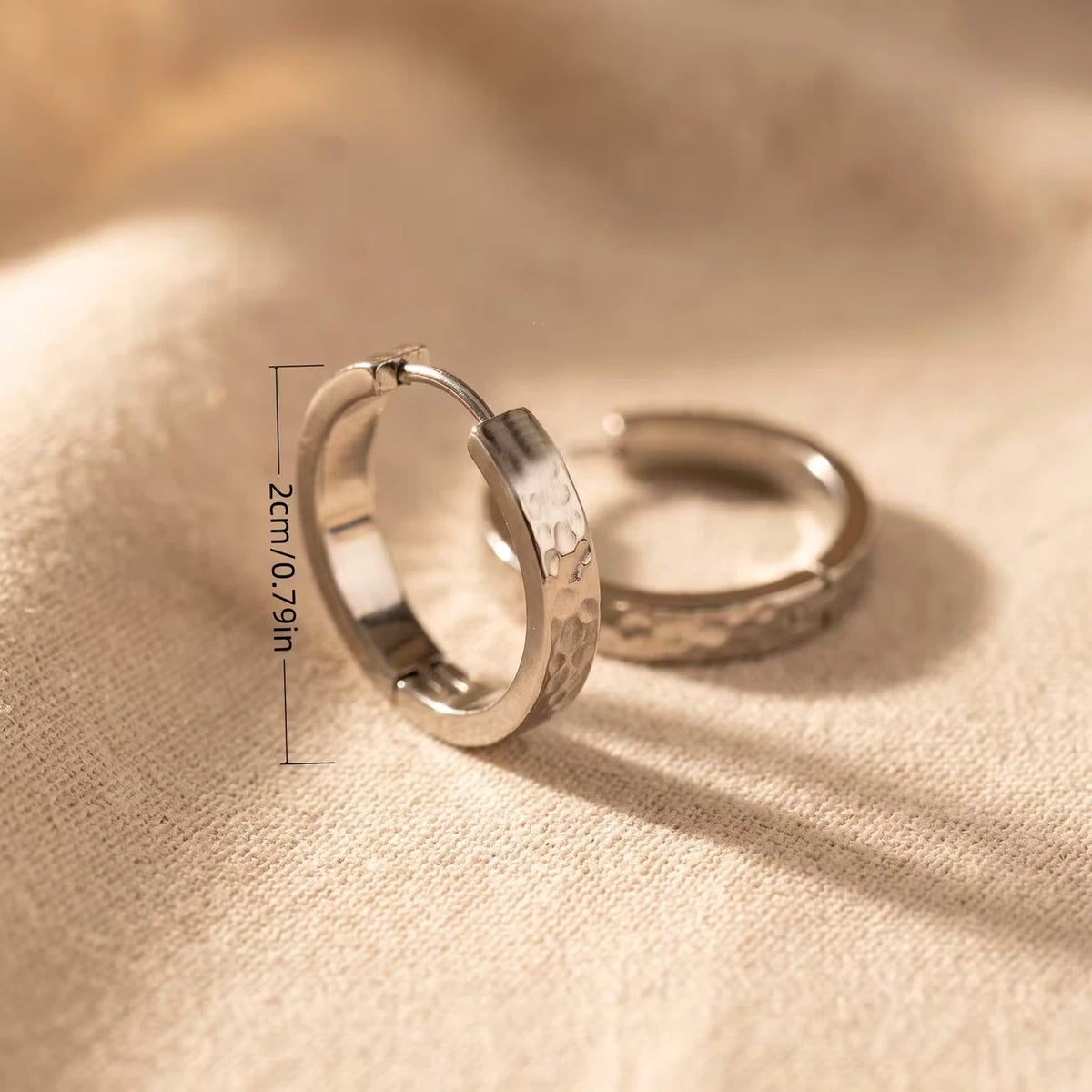 Elegante Ohrringe – Versilbert - Edelstahl