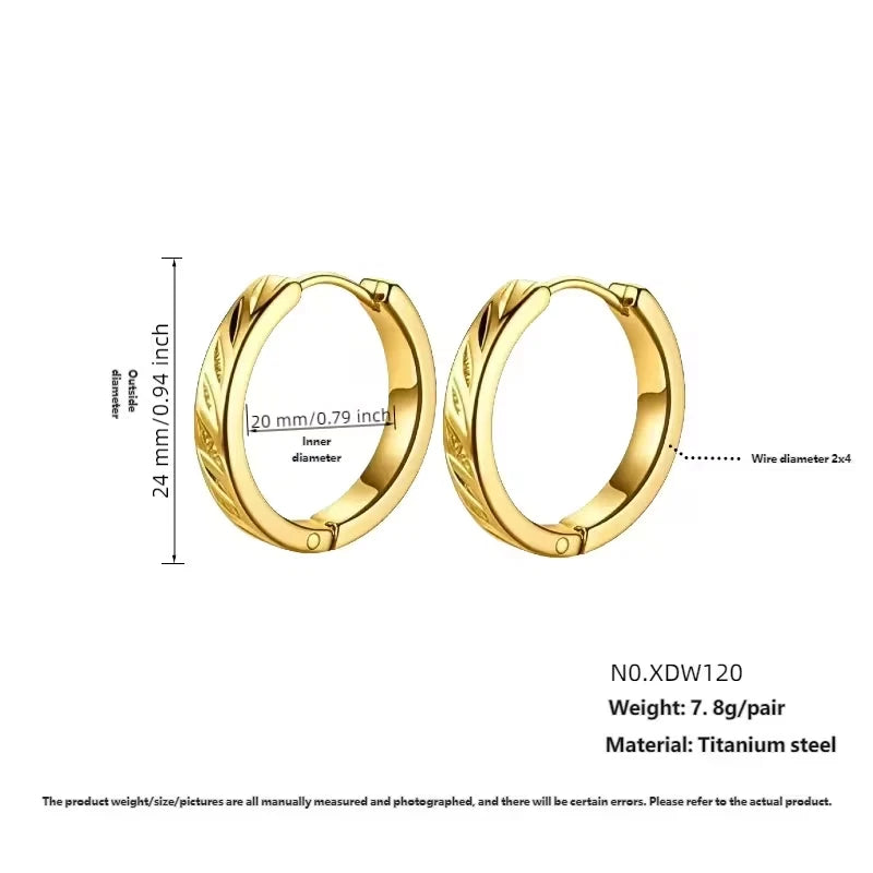 Elegante Ohrringe – 18 Karat vergoldet - Creolen