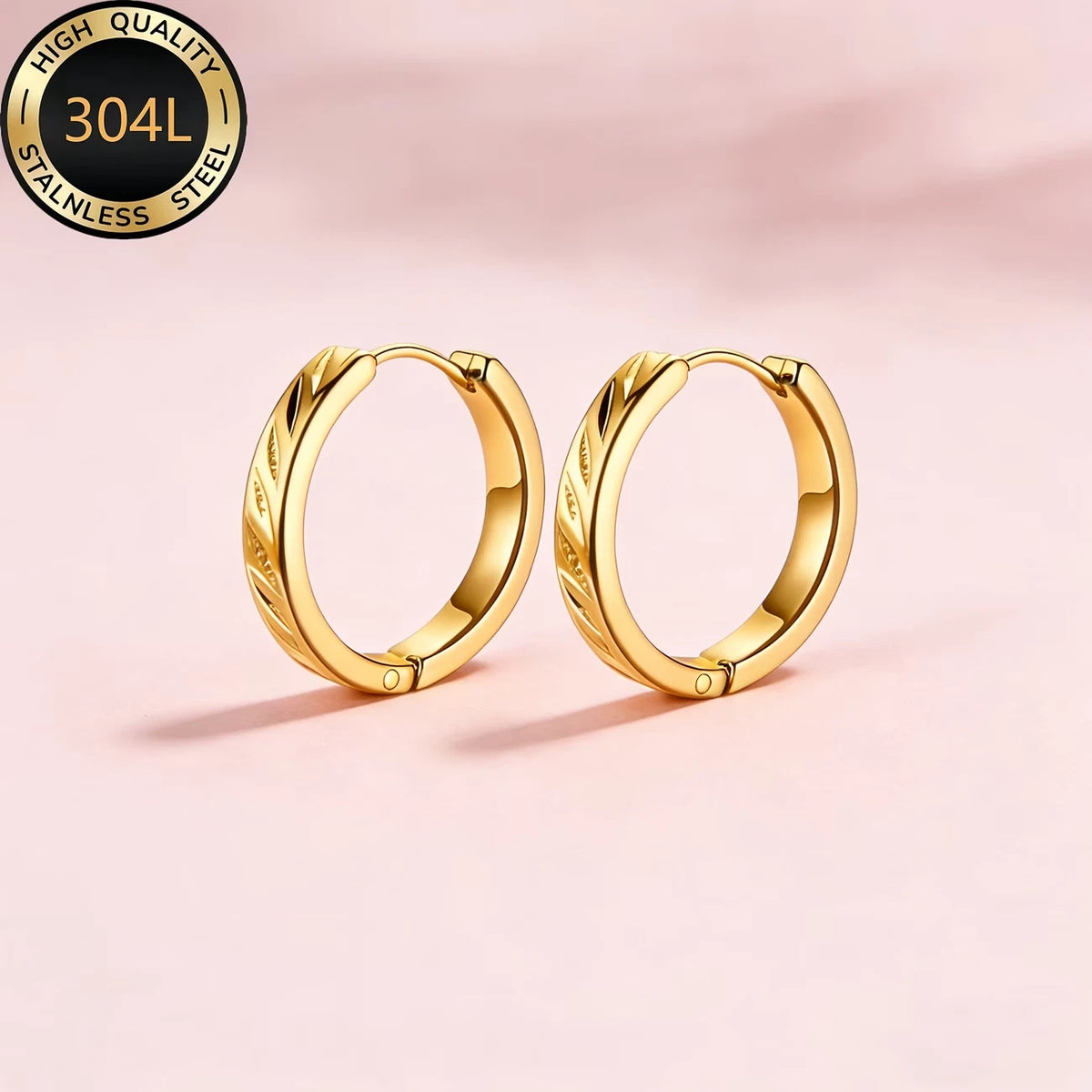 Elegante Ohrringe – 18 Karat vergoldet - Creolen