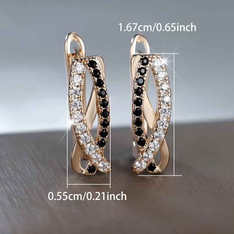 Elegante Ohrringe – 18 Karat vergoldet Creolen