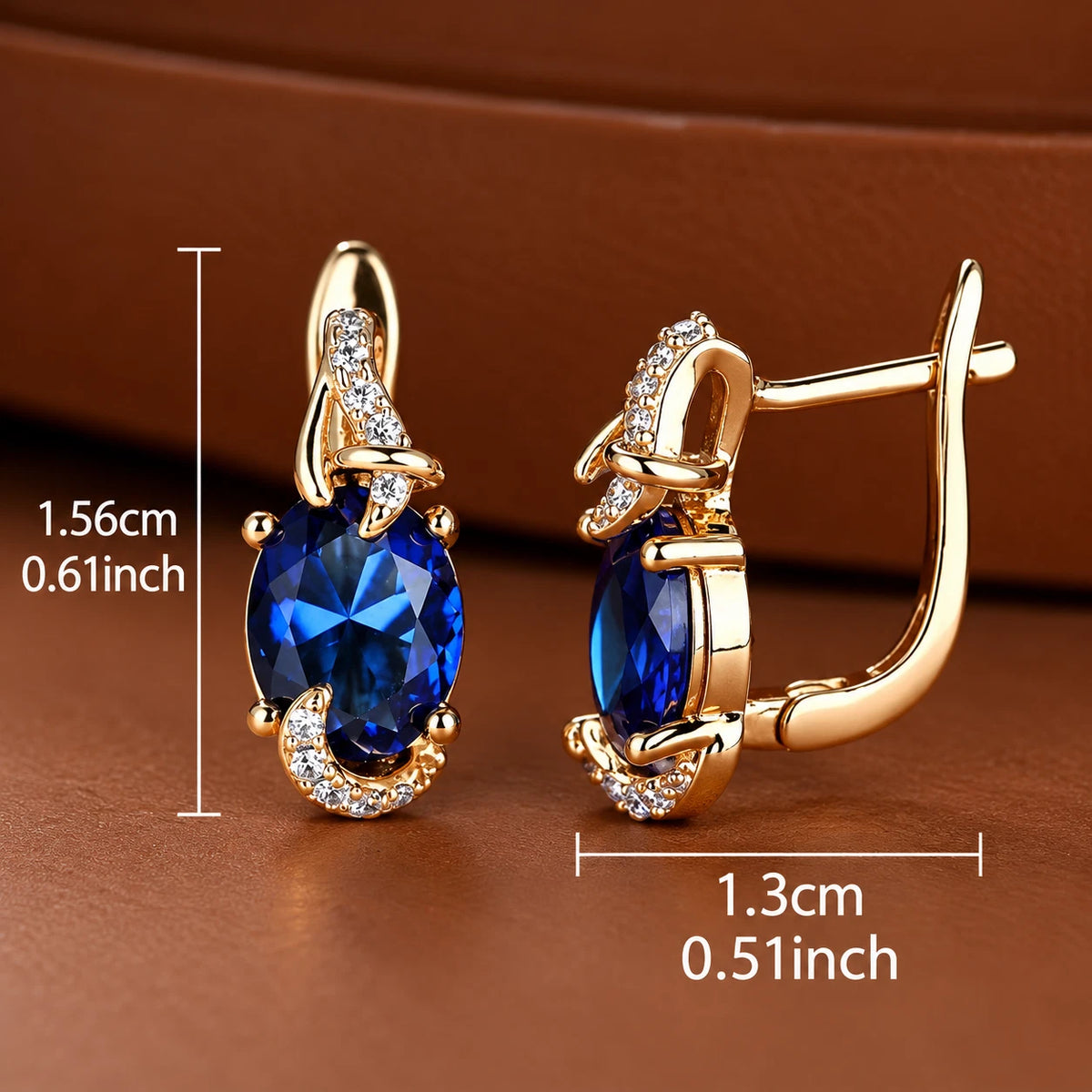 Elegante Ohrringe – 18 Karat vergoldet Creolen