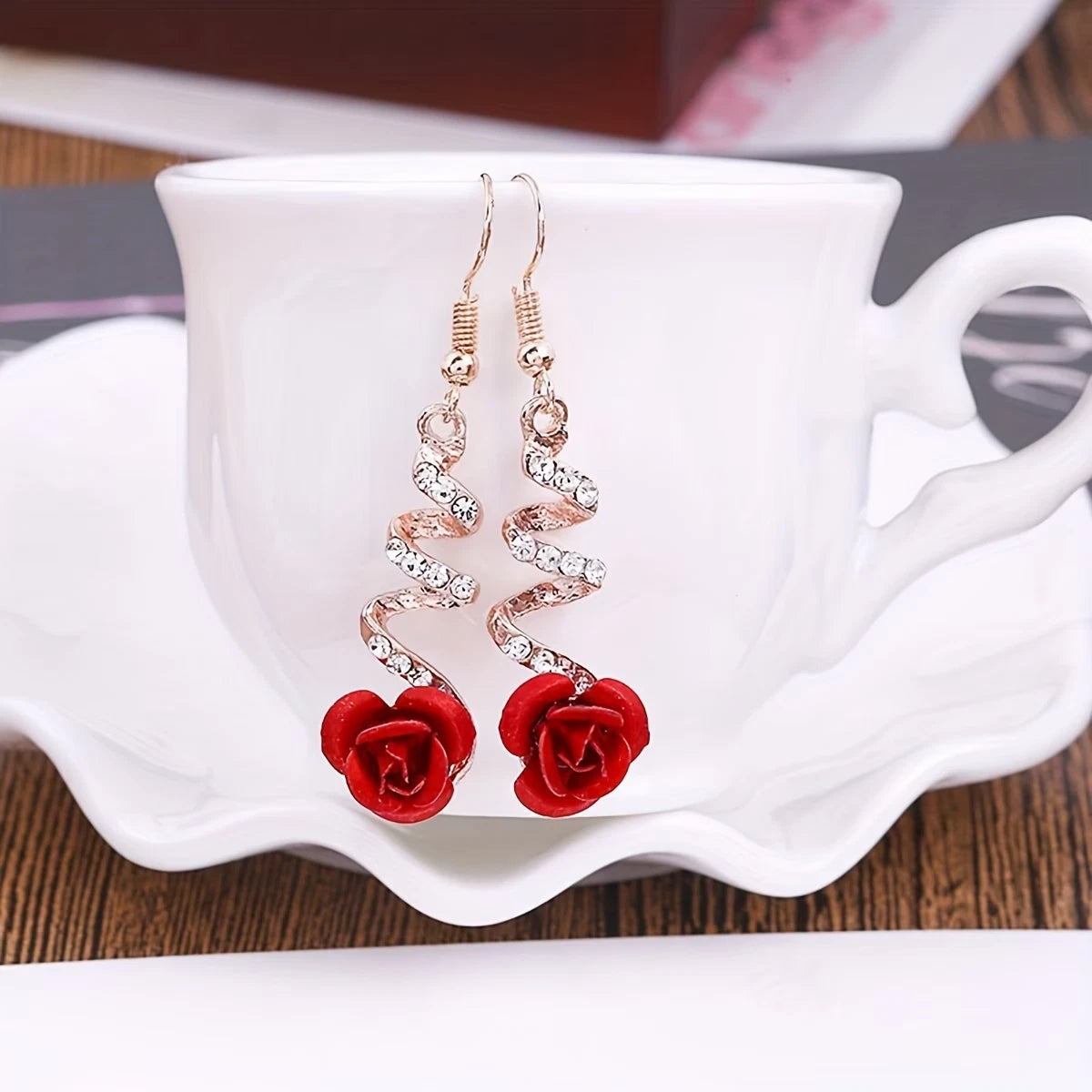 Elegante Ohrringe – 18 Karat vergoldet - Stecker