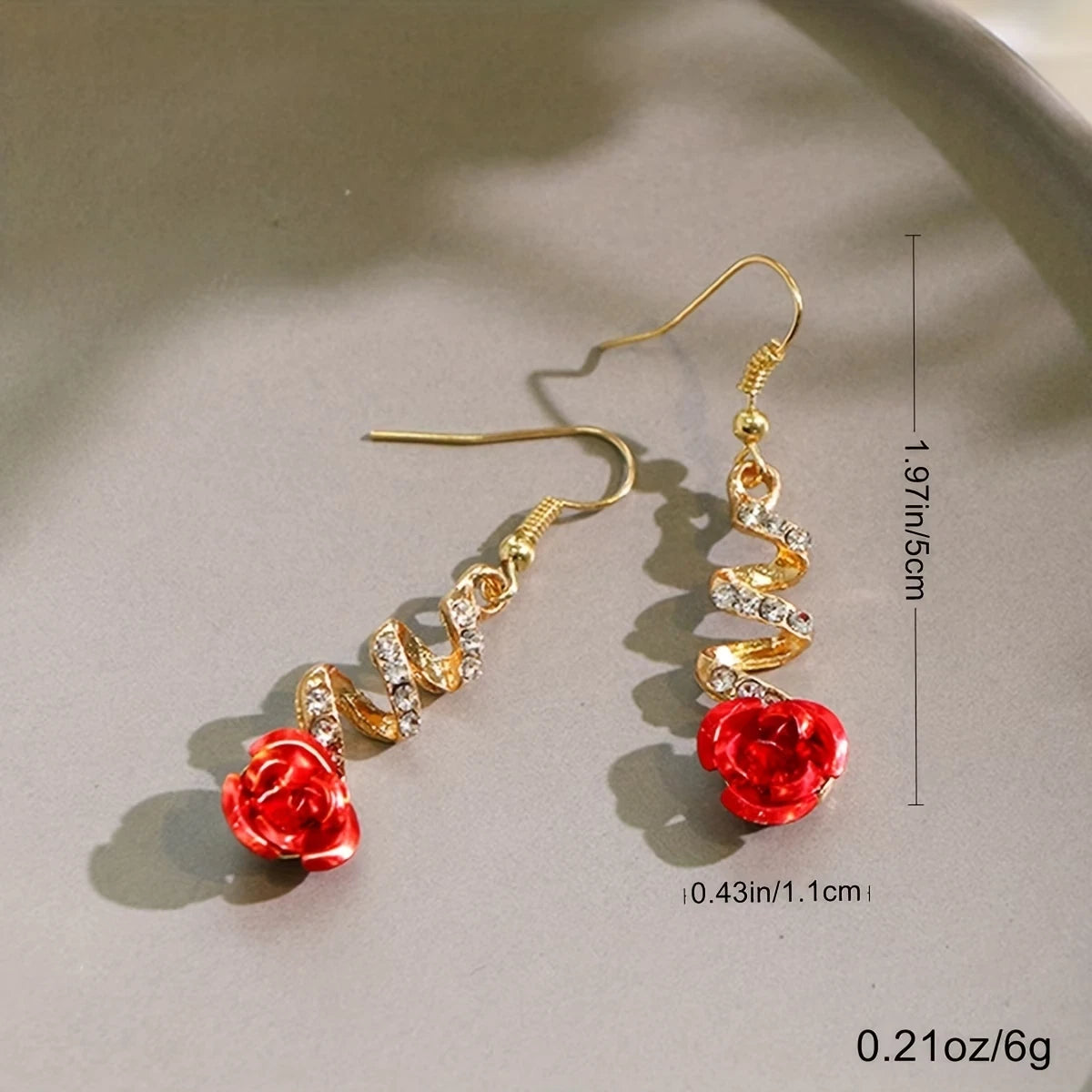 Elegante Ohrringe – 18 Karat vergoldet - Stecker