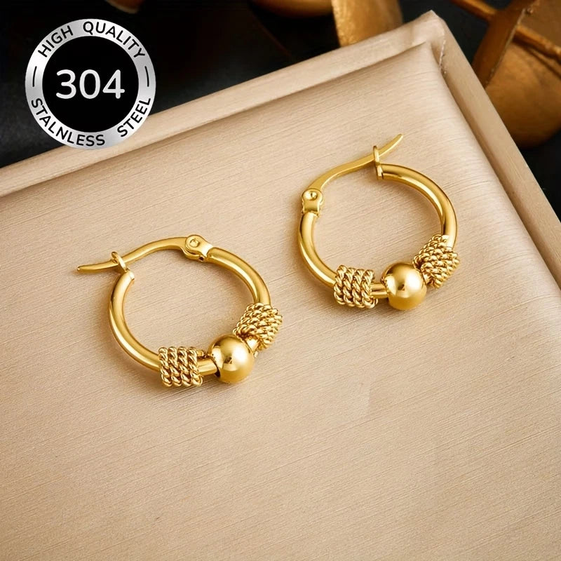Elegante Ohrringe – 18 Karat vergoldet - Creolen