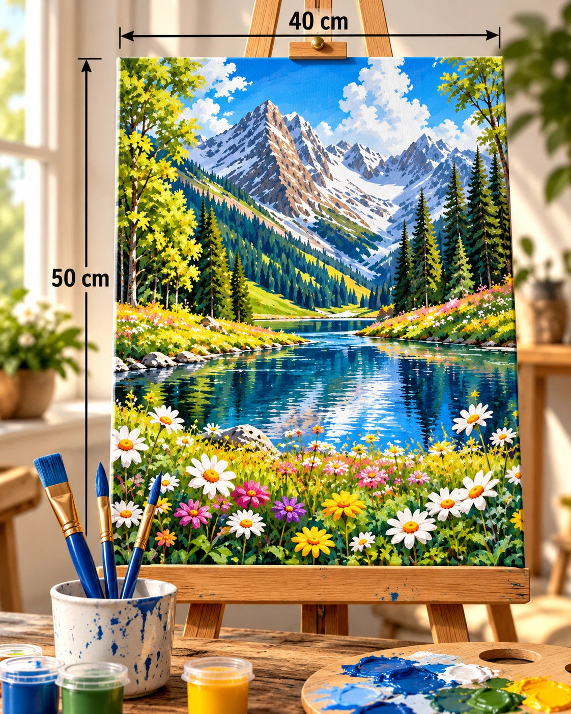 Malen nach Zahlen 40x50 Leinwand Set