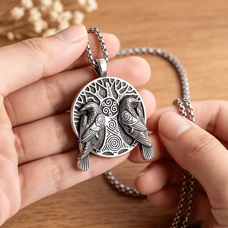 Wikinger Halskette Edelstahl Mjölnir Kette 60cm Nordisch Viking