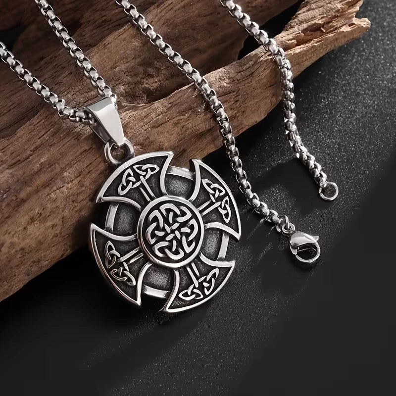Wikinger Halskette Edelstahl Mjölnir Kette 60cm Nordisch Viking