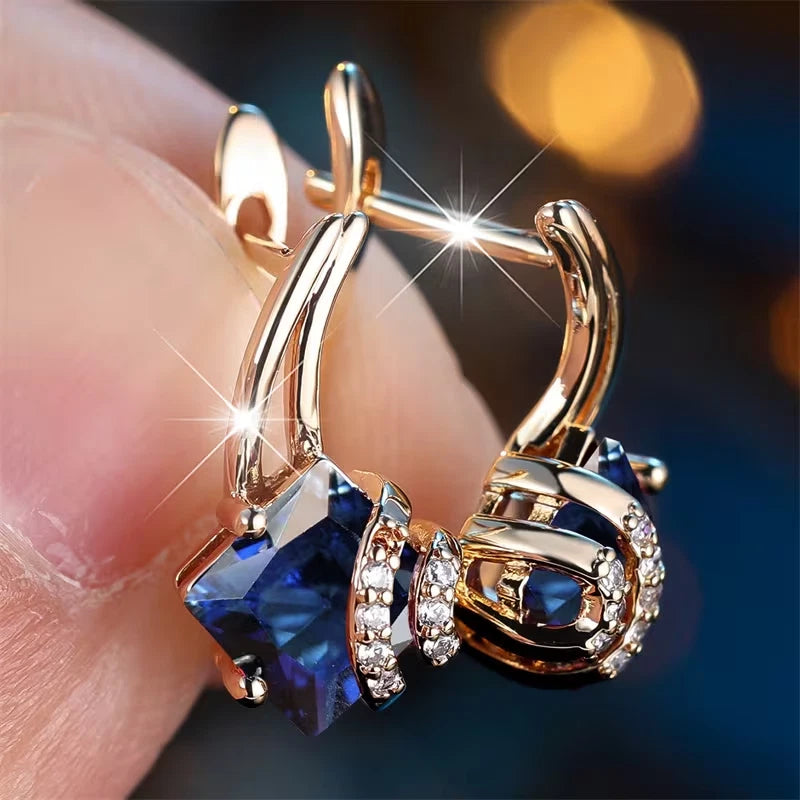 Elegante Ohrringe – 18 Karat vergoldet Creolen