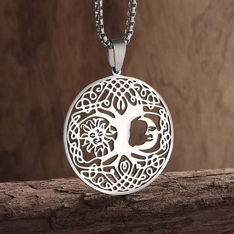 Wikinger Halskette Edelstahl Mjölnir Kette 60cm Nordisch Viking