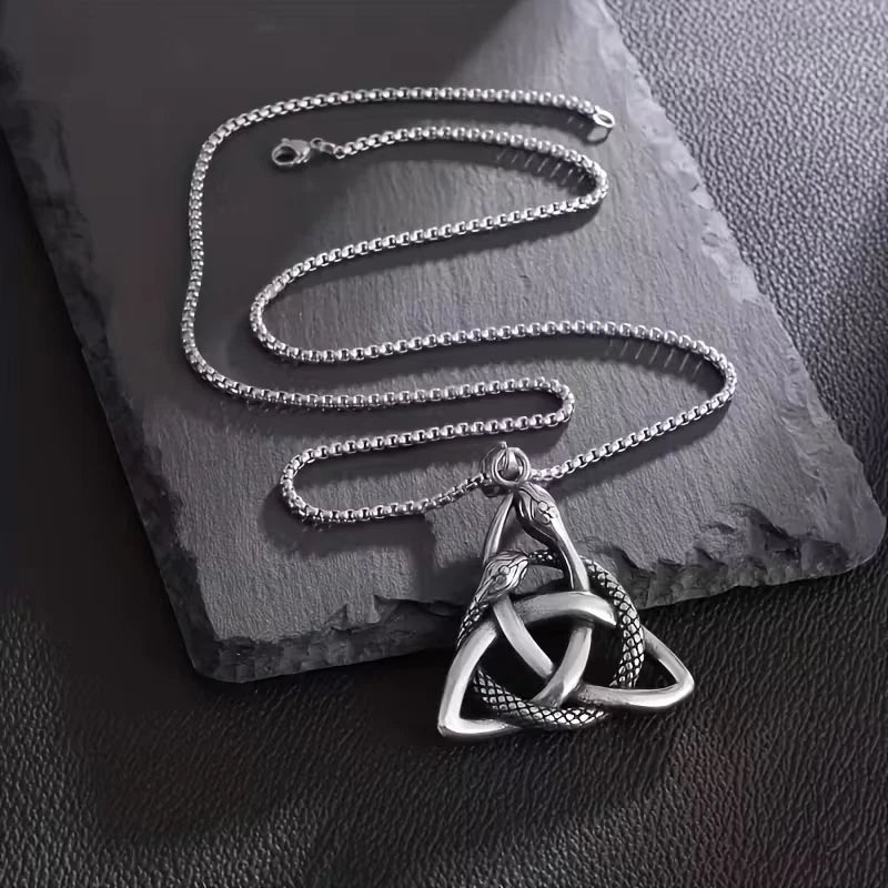 Wikinger Halskette Edelstahl Mjölnir Kette 60cm Nordisch Viking