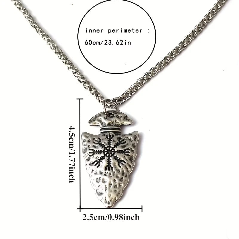 Wikinger Halskette Edelstahl Mjölnir Kette 60cm Nordisch Viking