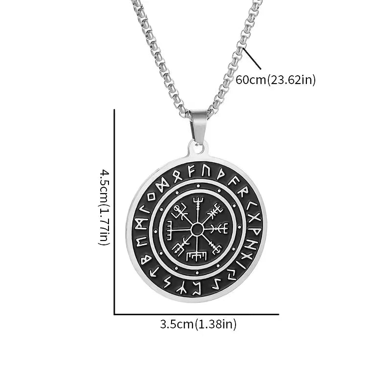 Wikinger Halskette Edelstahl Mjölnir Kette 60cm Nordisch Viking