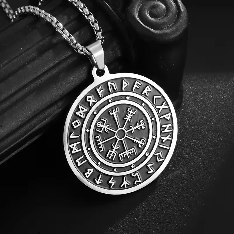 Wikinger Halskette Edelstahl Mjölnir Kette 60cm Nordisch Viking