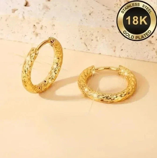 Elegante Ohrringe – 18 Karat vergoldet 13mm