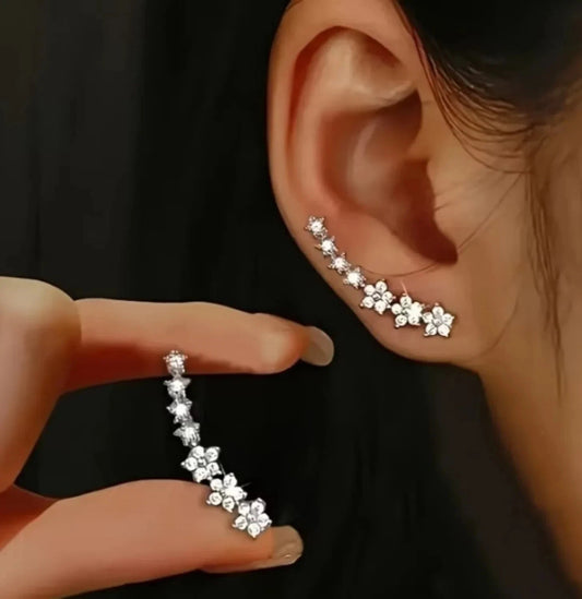 Elegante Ohrringe – Versilbert 3cm