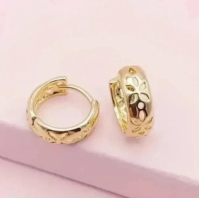 Elegante Ohrringe – 18 Karat vergoldet 13mm