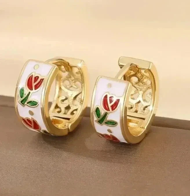 Elegante Ohrringe – 18 Karat vergoldet 13mm