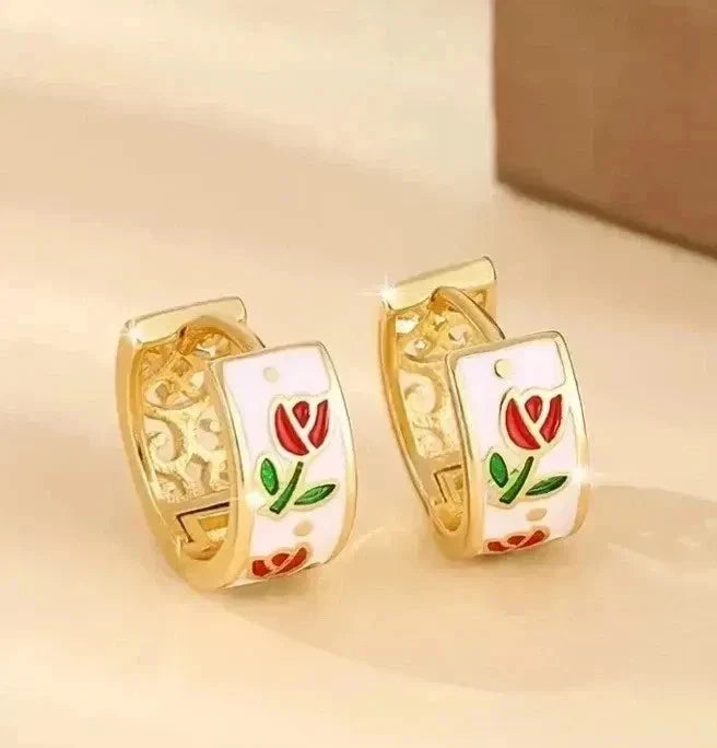 Elegante Ohrringe – 18 Karat vergoldet 13mm