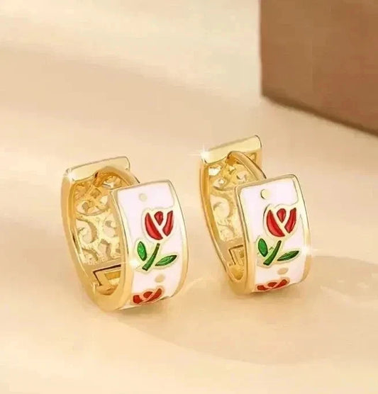 Elegante Ohrringe – 18 Karat vergoldet 13mm
