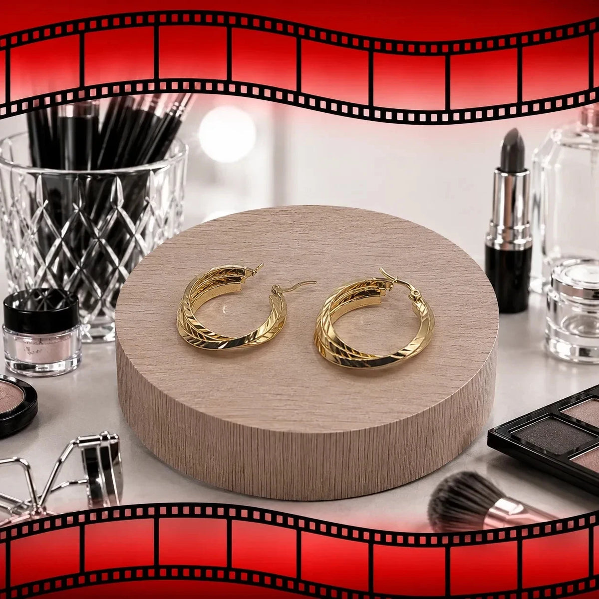 Elegante Ohrringe – 18 Karat vergoldet