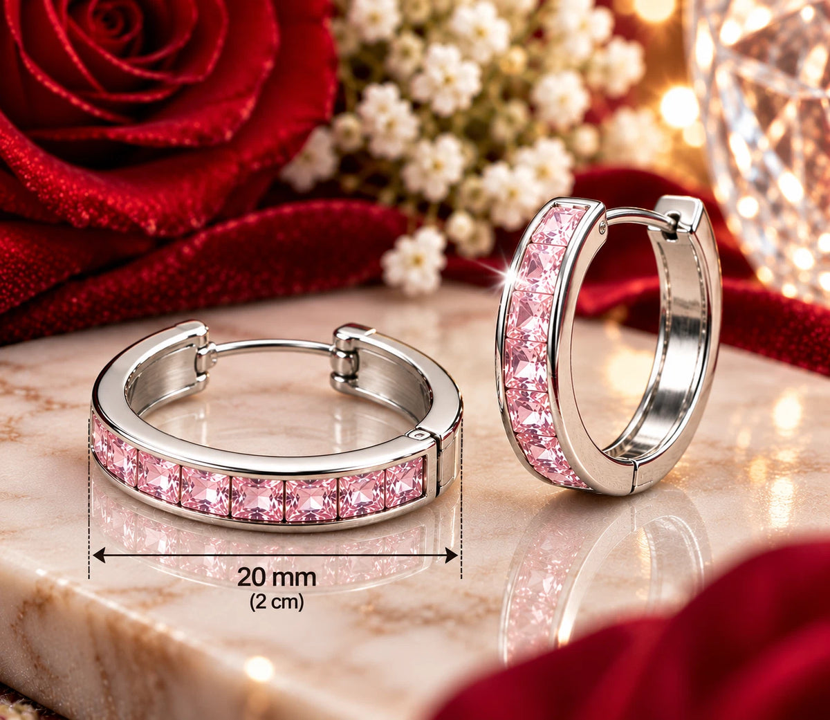 Elegante Ohrringe – Versilbert