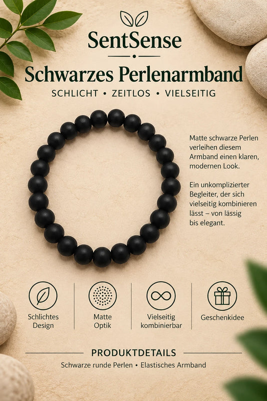 Elegantes Holzarmband – Zylindrische Holzperlen | Natürlich • Zeitlos • Unisex