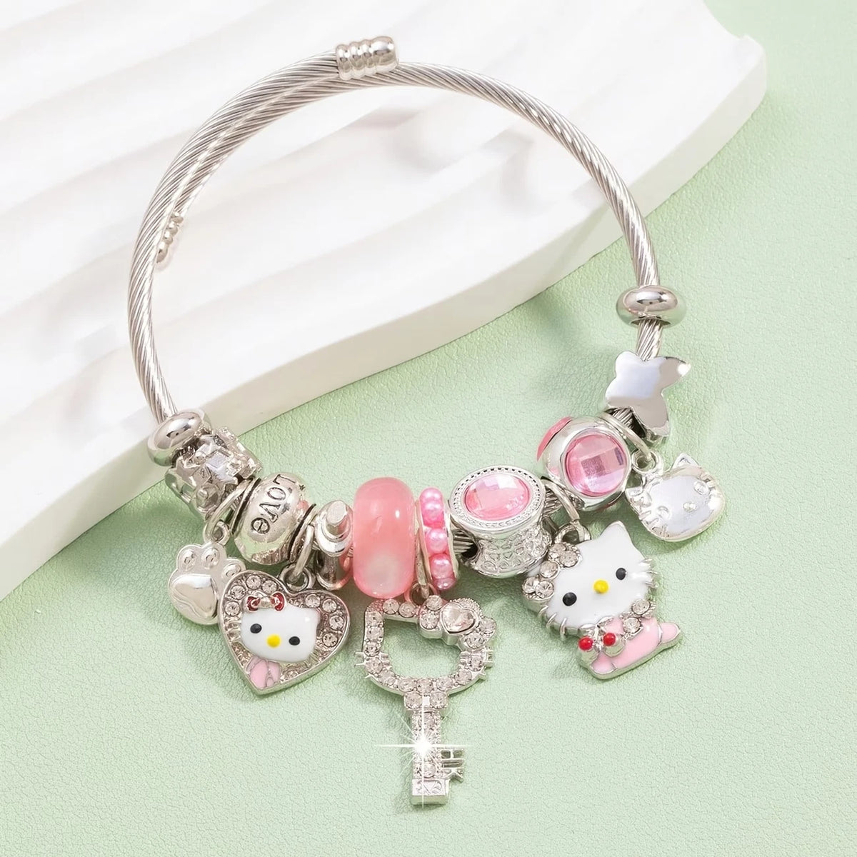 Armband Kitty im Cartoon-Anime-Stil 5,5cm