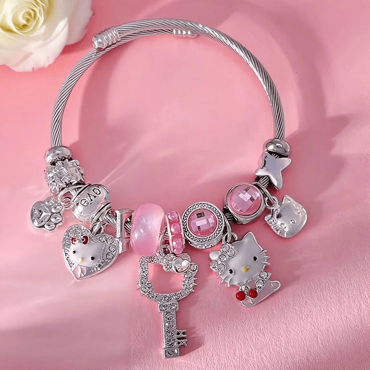 Armband Kitty im Cartoon-Anime-Stil 5,5cm