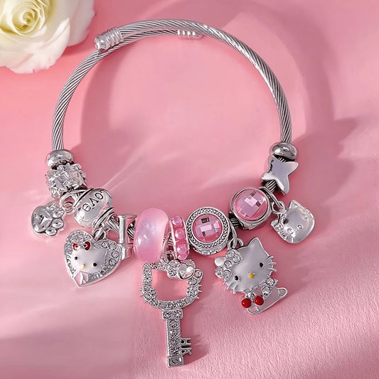 Armband Kitty im Cartoon-Anime-Stil 5,5cm