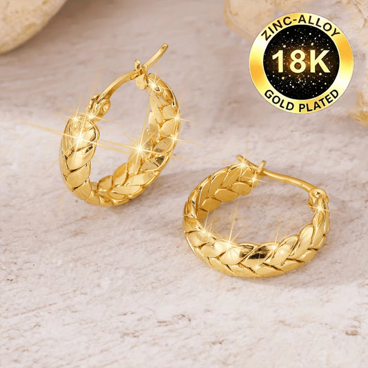 Elegante Ohrringe – 18 Karat vergoldet - Creolen