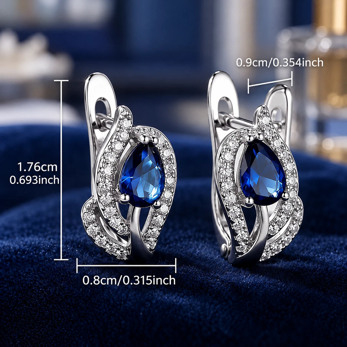 Elegante Ohrringe – Versilbert
