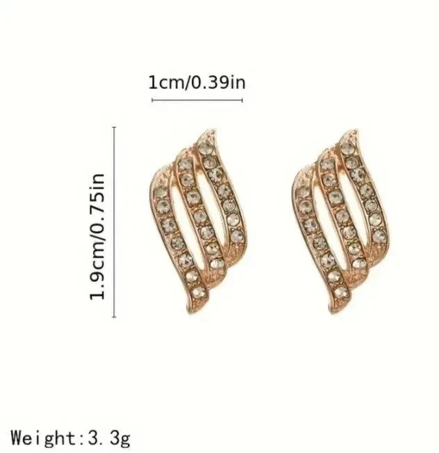Elegante Ohrringe – 18 Karat vergoldet