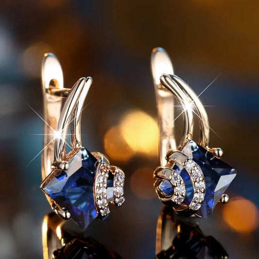 Elegante Ohrringe – 18 Karat vergoldet Creolen