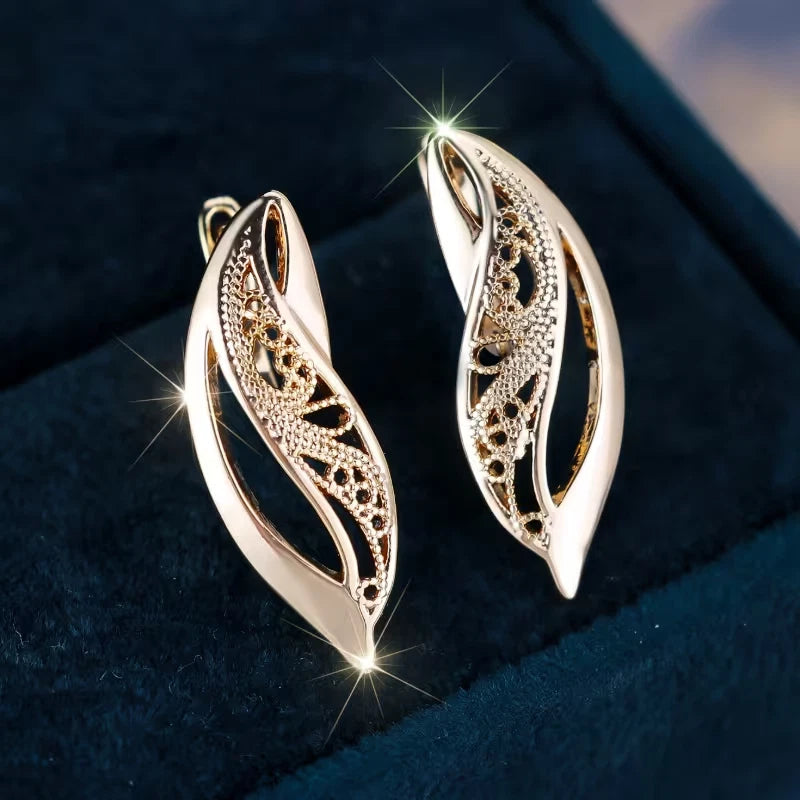 Elegante Ohrringe – 18 Karat vergoldet Creolen