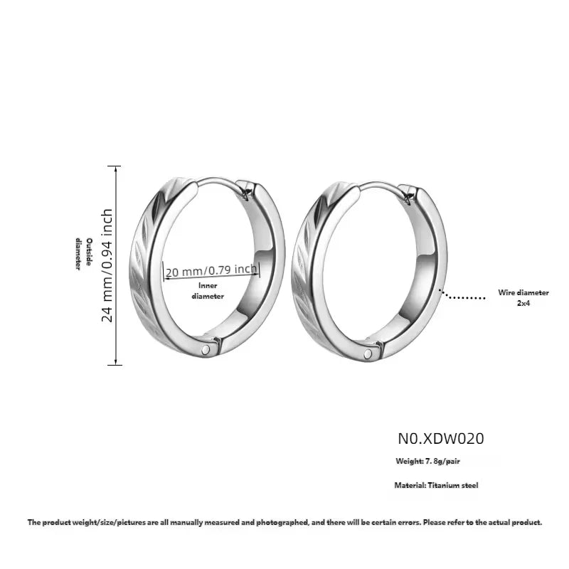 Elegante Ohrringe – Versilbert - Edelstahl