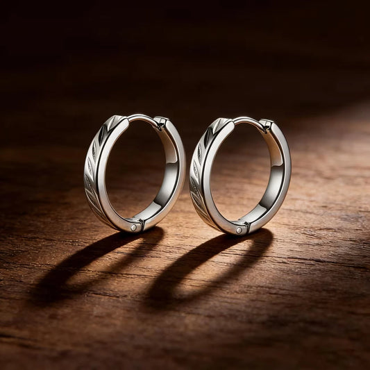 Elegante Ohrringe – Versilbert - Edelstahl