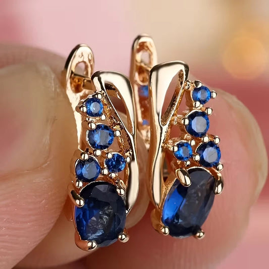 Elegante Ohrringe – 18 Karat vergoldet - Stecker