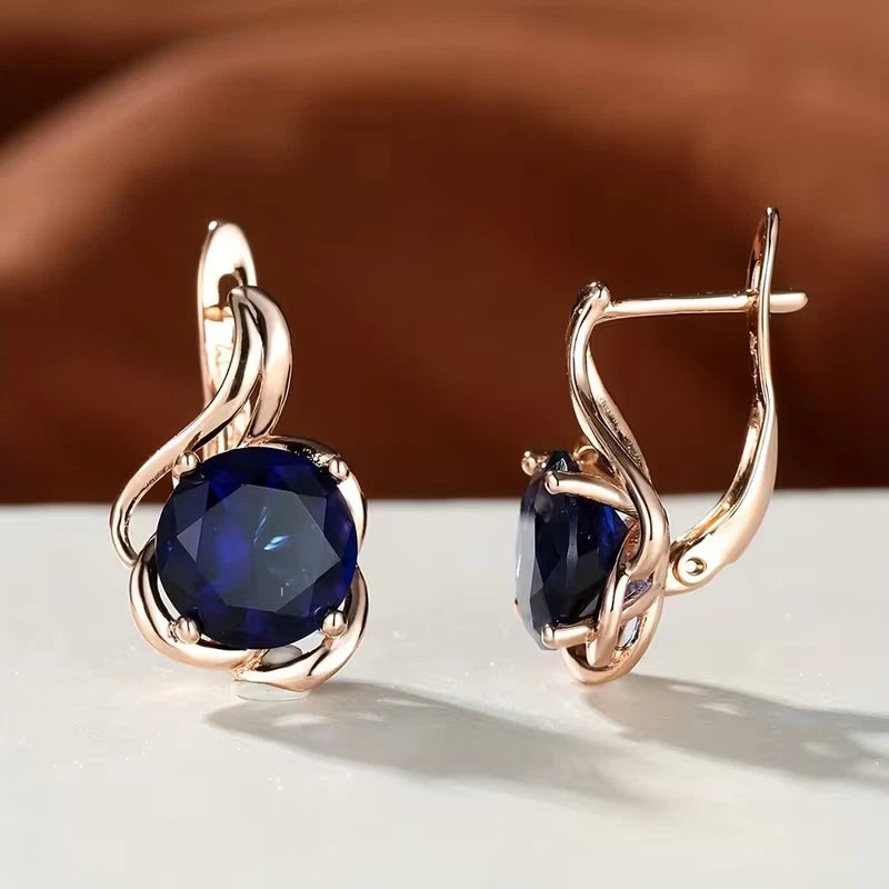 Elegante Ohrringe – 18 Karat vergoldet Creolen