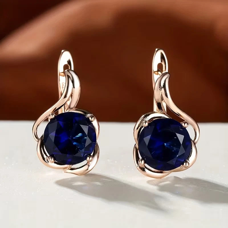 Elegante Ohrringe – 18 Karat vergoldet Creolen