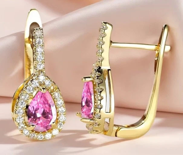 Elegante Ohrringe – 18 Karat vergoldet - Stecker